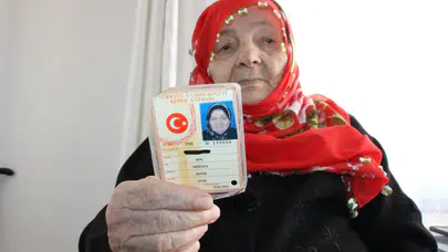 102 yaşında yeni kimliğine kavuştu