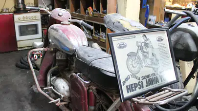 Hurdaya dönen Jawa motosikletler Konya'da yeniden gün yüzüne çıkıyor