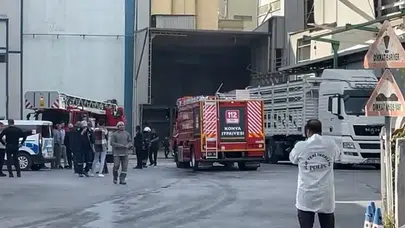 Konya'da fabrikada gaz sıkışması: Parlama oldu, 1 kişi şoka girdi