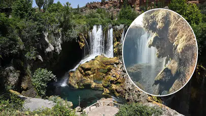 Konya'nın ince karesi: Şelaledeki yansıma Şeytan Kafasına mı ait?