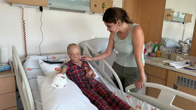 Türkiye'nin konuştuğu minik Eymen Konya'da iyileşti. Derin yanıklar almıştı