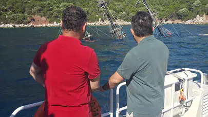 Marmaris'te gezi teknesi battı: Panik havası kıyıya da yansıdı