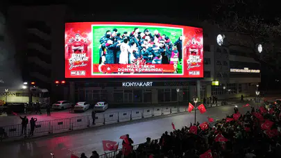 Konya heyecanı yaşıyordu! 81 ilde dev ekran kurulması yasaklandı