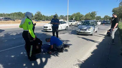 Konya'da otomobilin çarptığı bisikletli ağır yaralandı