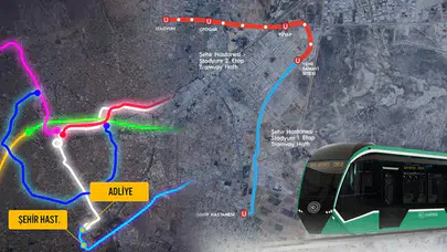 Konya'nın yeni hattında tramvay raylara iniyor: Ulaşım kısalacak