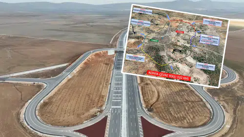 Konya yeni proje ile rahatlayacak: Çevre Yolunda hatlar çiziliyor