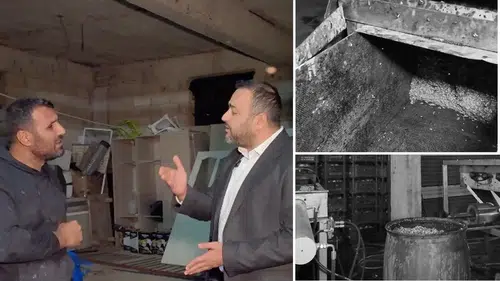 Nar ekşisi imalathanesinde mide bulandıran manzara