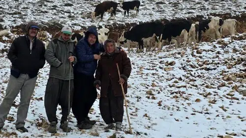 Türkiye'nin en sıcak ilinde kar yağdı: Genç kadın yaylada mahsur kaldı