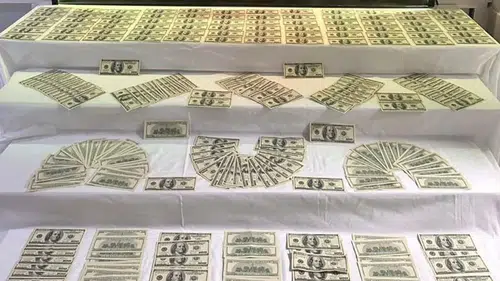 Para sayma makinelerinden sorunsuz geçiyor: 35 bin 100 dolar