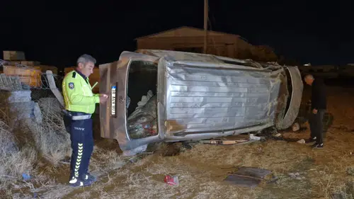Araç takla attı, can pazarı yaşanan kazada 7 kişi yaralandı
