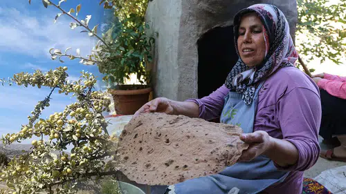 Konya’da ahlat zamanı: Toroslar’da yufkası yapılıyor