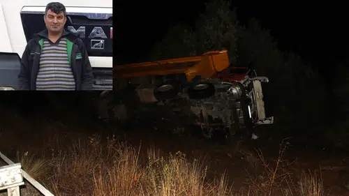 Konya'da bariyerlere çarpan kamyon şarampole devrildi: 2 ölü, 1 yaralı