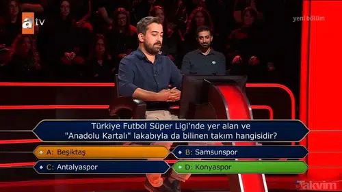 Konyaspor sorusu gündeme damga vurdu! Aksaraylı yarışmacı bilemedi