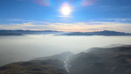 Keşiş Dağları’ndan eşsiz sis manzarası:  "Pamuk Denizine" döndü