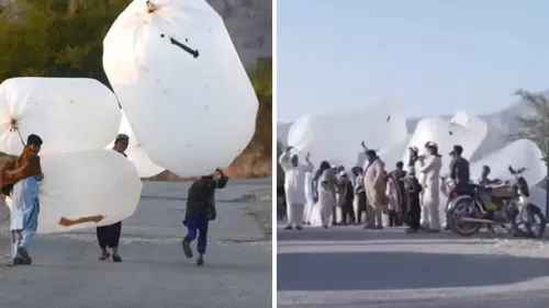 Film gibi: Doğalgazı naylon poşetlere doldurup evlerinde kullanıyorlar