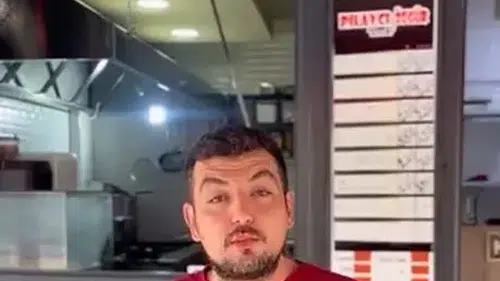 Pilavcıya giren hırsız tatlı yedi, işyeri sahibi çağrı yaptı