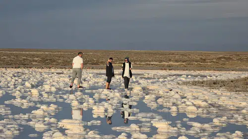Konya Tuz Gölü'nde inanılmaz görüntü: Tuz mantarları Pamukkale travertenlerini andırdı