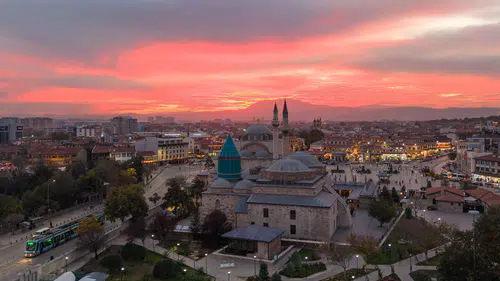Konya'nın gün batımı hayran bıraktı: En özel kareler paylaşıldı