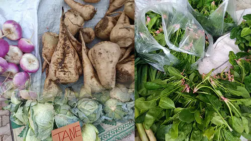 Konya'da kış mevsimi önce pazara geldi: Tezgahlarda yeni ürün