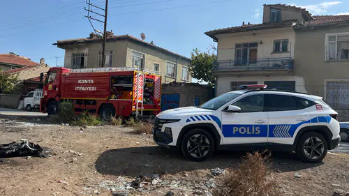 Konya'da kullanılmayan müstakil evde yangın