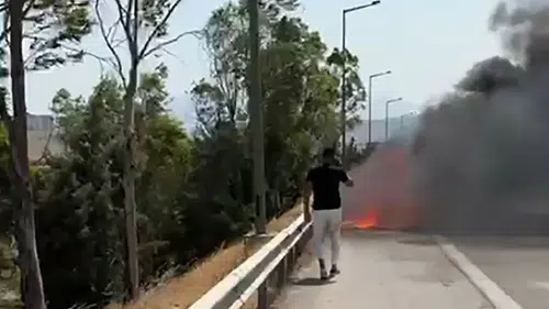 Elektrikli kabus: 18 milyonluk Porsche alev aldı, iş adamı canını zor kurtardı