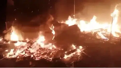 Yandı mı yakıldı mı: Kırklar Dağı Mescidi kül oldu