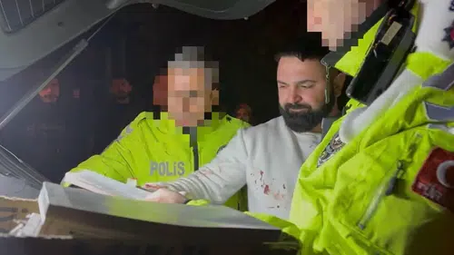 Bu sürücüyü kimse durduramadı: Polisi böyle tehdit etti