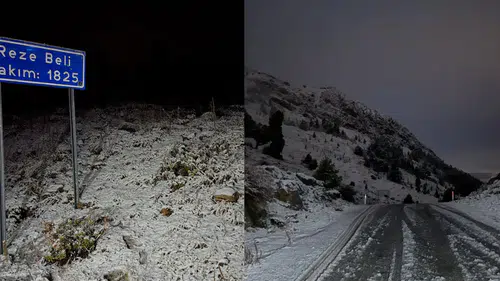 Konya'da kar haberleri peş peşe geliyor: Reze Beli beyaz örtü ile kaplandı