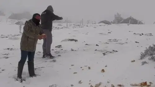 Konya'nın bu ilçesinde kar kalınlığı 15 cm oldu