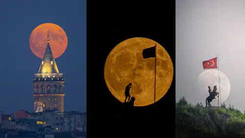 Yılın son Süper Ay’ı için saatler kaldı: Gökyüzünde büyülü anlar