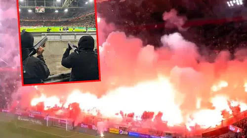 Taraftarlar stadyumu ateşe verdi: Oyuncular sahadan kaçtı, maç tatil edildi