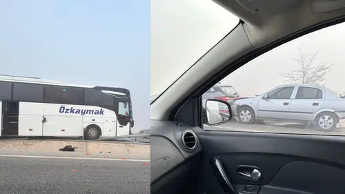 Konya’da yoğun sis zincirleme kazaya neden oldu