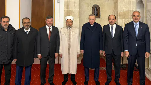 Cumhurbaşkanı Erdoğan, Konya Büyükşehir’in ihya ettiği tarihi camide