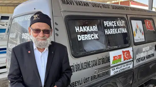 Elmacı Dede'nin aracı Konya'da arızalandı. Kaymakam sahip çıktı