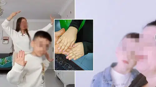 Çocuk istismarı sürüyor: Ellerine oje sürdüğü oğlunu TikTok'ta dans ettirdi