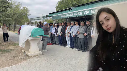 Konya'da hayatını kaybeden genç kıza acı veda