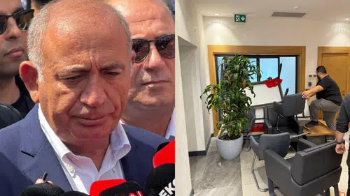 Gürsel Tekin, polis eşliğinde CHP İstanbul İl Başkanlığı'na girdi