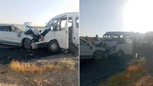 İşçi servisi kaza yaptı: Çok sayıda yara ıvar