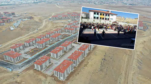 Konya'nın en yüksek rakımlı okulu açıldı: Şehir manzarasıyla ders işleyecekler