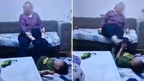 Babaanneden torununa dayak: Görenler şok oldu