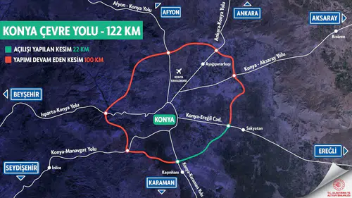 Konya Çevre Yolu'nda yeni adım: 4. etap çok yakında başlıyor