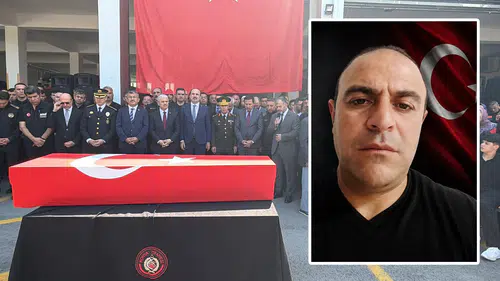 Konya’da şehit itfaiye eri Tekeli'ye hüzünlü veda
