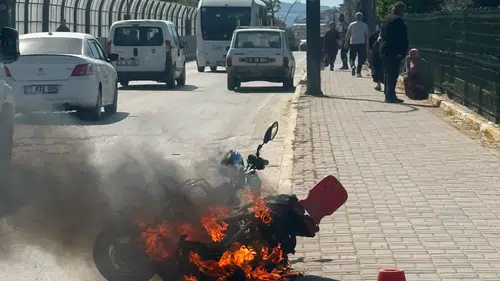 Elektrikli bisiklet yanar mı: Canını zor kurtaran sürücü kayıplara karıştı