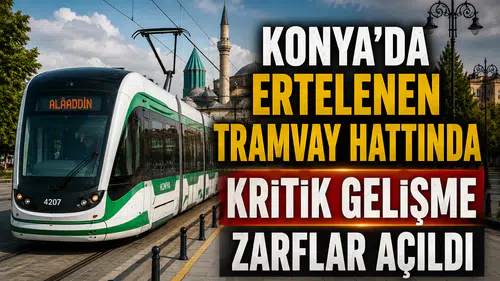 Konya'da ertelenen tramvay hattında kritik gelişme: Zarflar açıldı