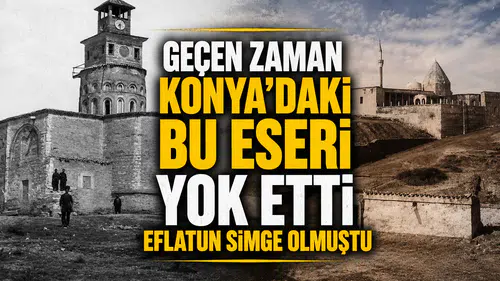Geçen zaman Konya’daki bu eseri yok etti: Eflatun simge olmuştu