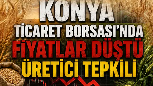 Konya Ticaret Borsası’nda fiyatlar düştü: Üretici tepkili