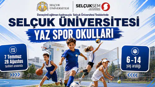 Selçuk Üniversitesinde spor dolu bir yaz çocukları bekliyor