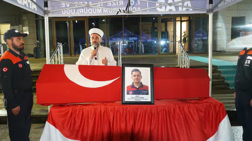 Hayatını kaybeden AFAD personeline acı veda