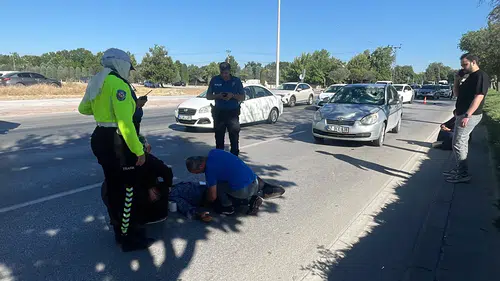 Konya'da otomobilin çarptığı bisikletli ağır yaralandı