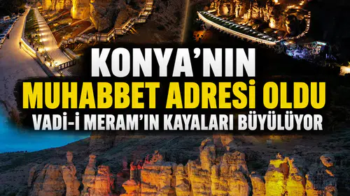 Konya’nın incisi fotoğraf adresi oldu: Vadi-i Meram'ın Kayaları büyülüyor